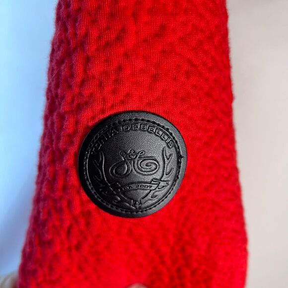 Tonia Debellis Women's Shiloh Red Textured Knit Full-Zip LS Jacket Size L - Picture 10 of 15